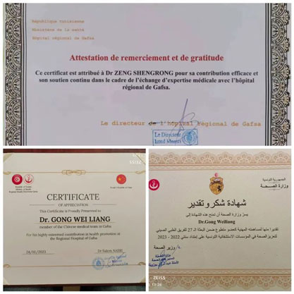 【载誉凯旋】我院支援突尼斯医疗队队员龚维良、曾胜荣载誉凯旋