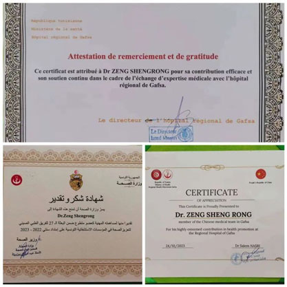 【载誉凯旋】我院支援突尼斯医疗队队员龚维良、曾胜荣载誉凯旋